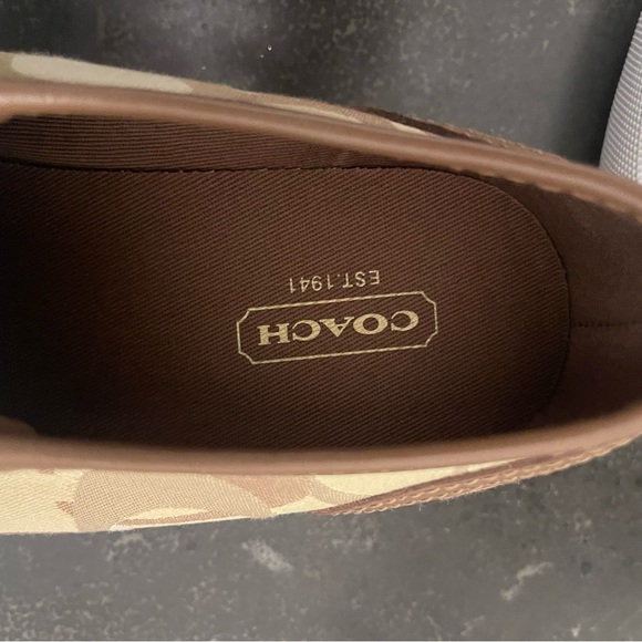 Coach Lace Up Sneakers, 7 1/2, EUC - Picture 2 of 8